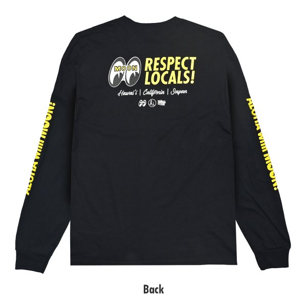 Photo2: in4mation x MOONEYES Respect Locals Long Sleeve T-shirt (2)