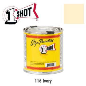 Photo: Ivory 116  - 1 Shot Paint Lettering Enamels 237ml