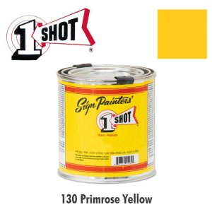 Photo: Primerose Yellow 130 - 1 Shot Paint Lettering Enamels 237ml