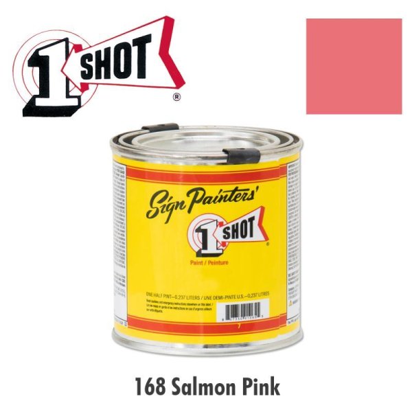 Photo1: Salmon Pink 168  - 1 Shot Paint Lettering Enamels 237ml (1)