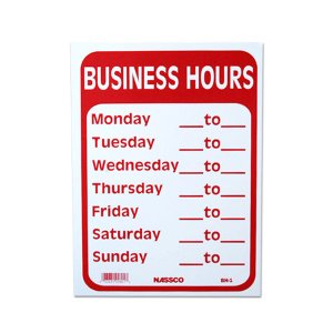 Photo: BUSINESS HOURS
