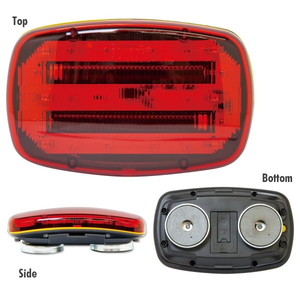 Photo2: LED Red Magnetic Emergency Light (2)