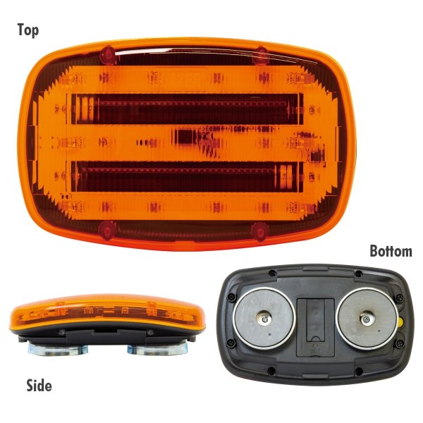 Photo2: LED Amber Magnetic Emergency Light (2)