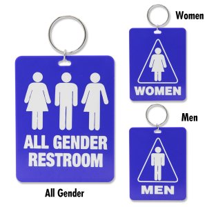 Photo: Restroom Tag with Ring