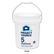 Photo1: Project Source Bucket 5 Gallons / White with Measure (1)