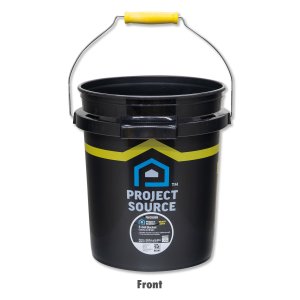 Photo: Project Source Bucket 5 Gallons / Black
