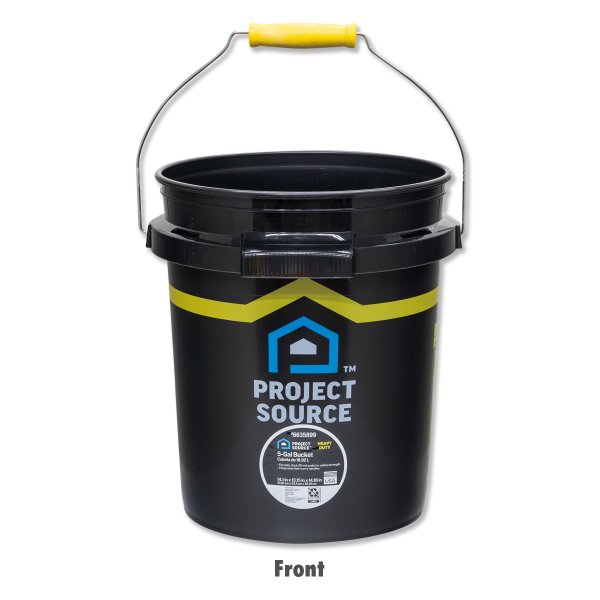 Photo1: Project Source Bucket 5 Gallons / Black (1)