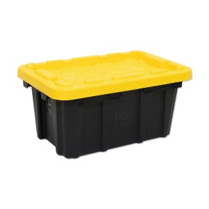 Photo: Tool Box Black Bin with Yellow Lid