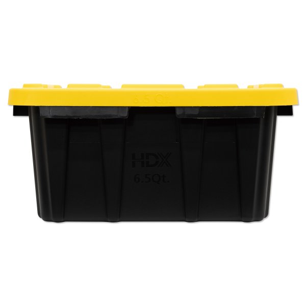 Photo4: Tool Box Black Bin with Yellow Lid (4)