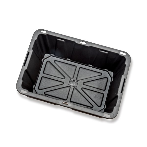 Photo2: Tool Box Black Bin with Yellow Lid 0.7L (0.75 QT) (2)