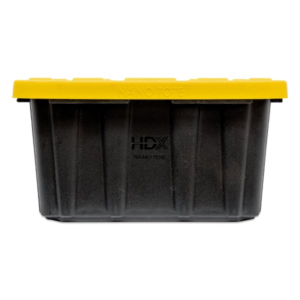 Photo4: Tool Box Black Bin with Yellow Lid 0.7L (0.75 QT) (4)