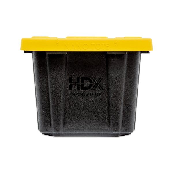 Photo5: Tool Box Black Bin with Yellow Lid 0.7L (0.75 QT) (5)