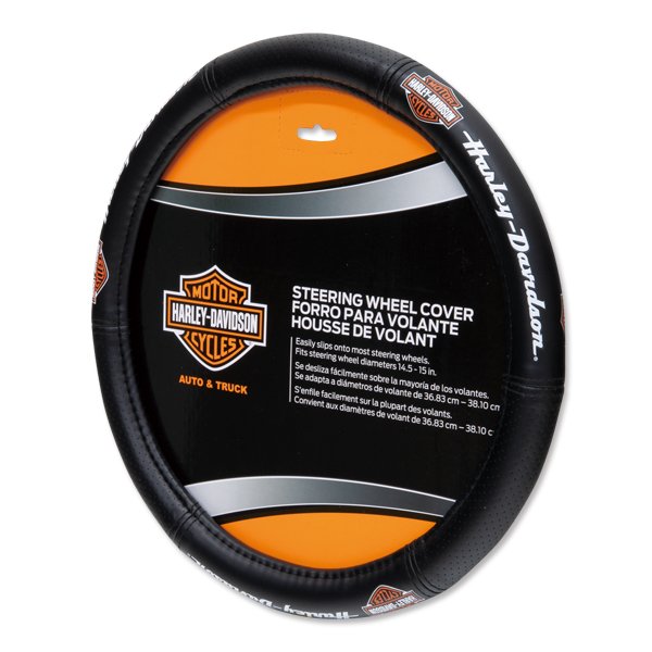 Photo1: HARLEY DAVIDSON Script Steering Wheel Cover (1)
