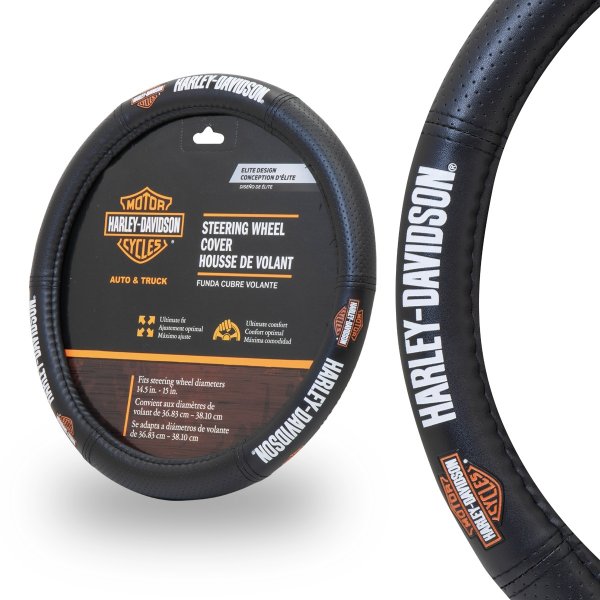 Photo1: HARLEY DAVIDSON Steering Wheel Cover (1)