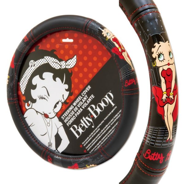Photo2: Betty Boop Skyline Steering Wheel Cover (2)