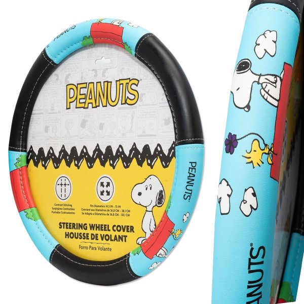 Photo1: SNOOPY Peanuts Doghouse Steering Wheel Cover (1)