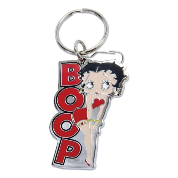 Photo1: Betty Boop Enamel Keyring (1)
