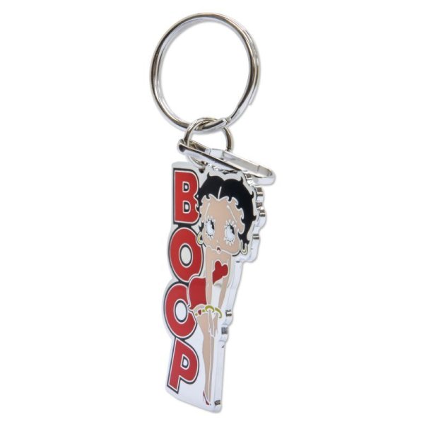 Photo2: Betty Boop Enamel Keyring (2)