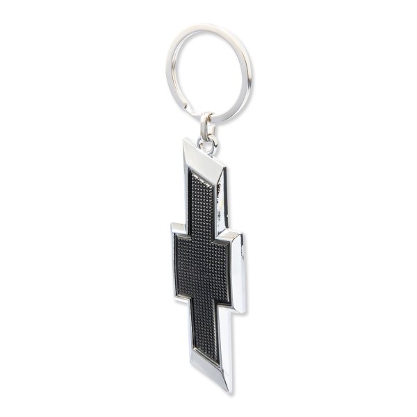 Photo1: Chevy Black Logo Key Chain (1)