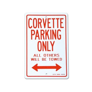 Photo: Parking Signboard "CORVETTE"