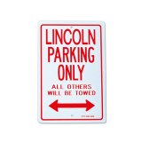 Photo: Parking Signboard "LINCOLN"