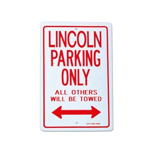 Photo: Parking Signboard "LINCOLN"