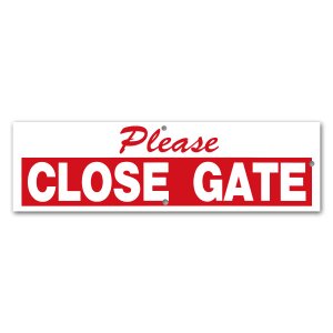 Photo: Please CLOSE GATE