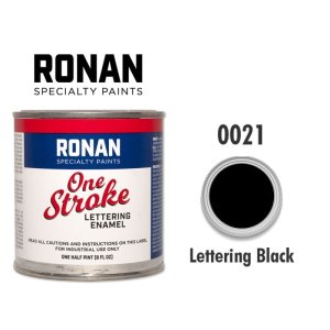 Photo: Lettering Black 0021 - Ronan One Stroke Paints 237ml(1/2 Pint/8 fl oz)