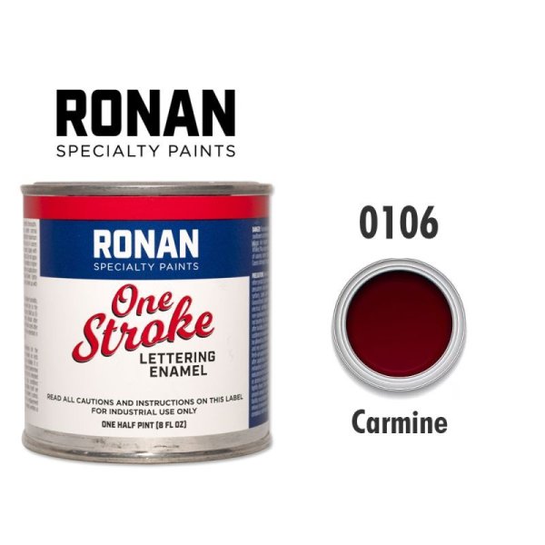 Photo1: Carmine 0106 - Ronan One Stroke Paints 237ml(1/2 Pint/8 fl oz) (1)