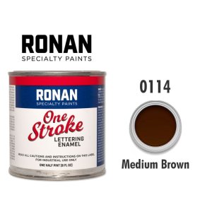 Photo: Medium Brown 0114 - Ronan One Stroke Paints 237ml(1/2 Pint/8 fl oz)