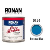 Photo: Process Blue 0154 - Ronan One Stroke Paints 237ml(1/2 Pint/8 fl oz)