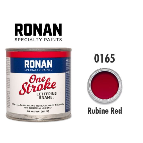 Photo1: 【30%OFF】Rubine Red 0165 - Ronan One Stroke Paints 237ml(1/2 Pint/8 fl oz) (1)