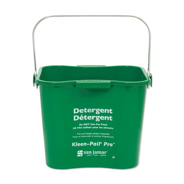 Photo1: San Jamar Kleen Pail Detergent Bucket 6 Quarts (1)