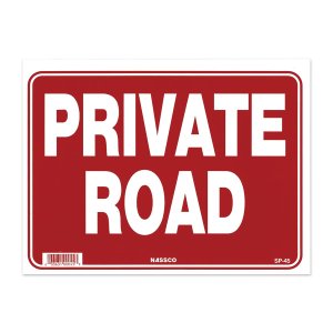 Photo: PRIVATE ROAD
