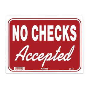 Photo: NO CHECKS Accepted
