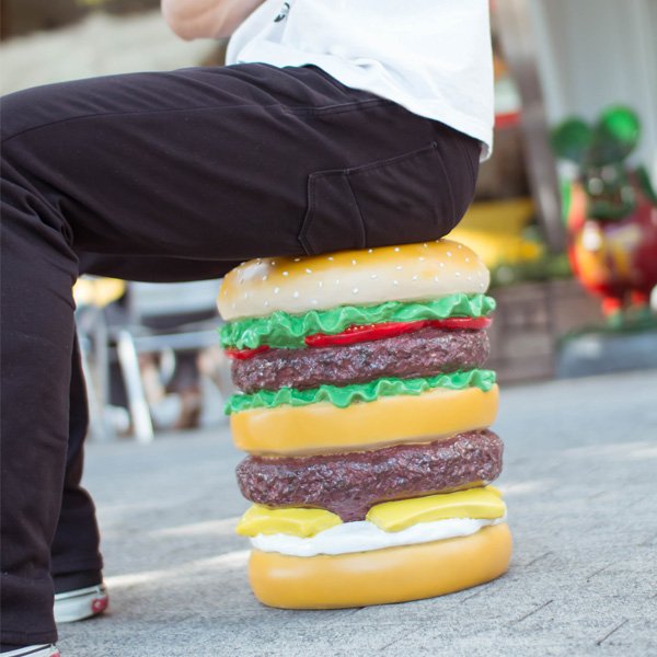 Photo1: Hamburger Stool (1)