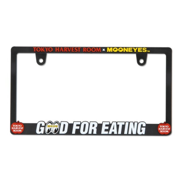 Photo2: TOKYO HARVEST ROOM x MOONEYES Logo License Plate Frame for JPN size (2)