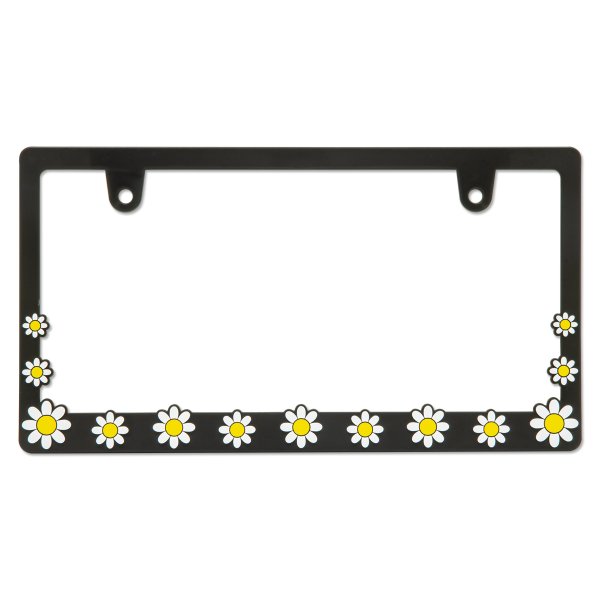 Photo1: Raised Daisy License Plate Frame (1)