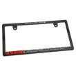 Photo4: Raised WARNING Security GPS TRACKING SYSTEM License Plate Frame (Slim Type) (4)