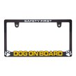 Photo1: Raised Dog on Board License Plate Frame (1)