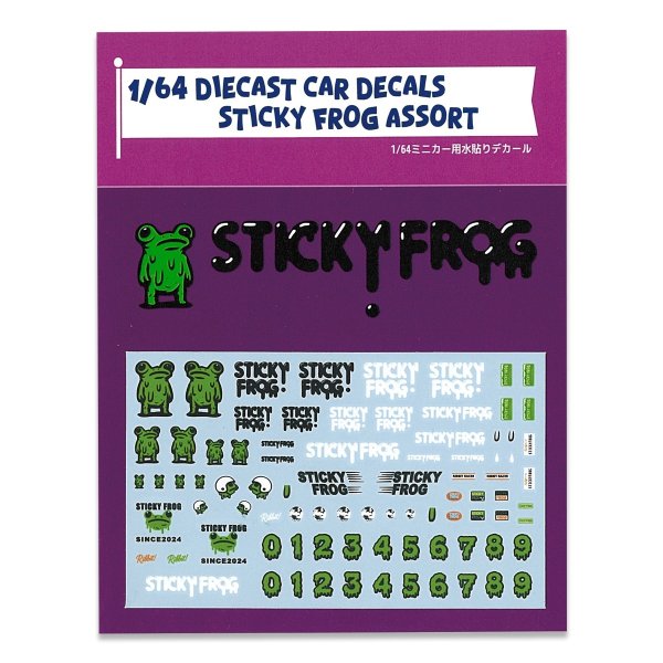 Photo2: 1/64 Diecast Car Decals Sticky Frog Assort (2)