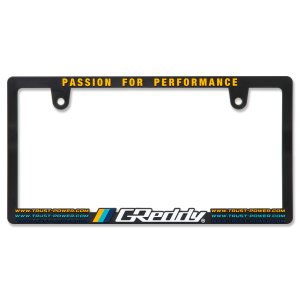 Photo: Raised TRUST GReddy Logo License Plate Frame JPN size
