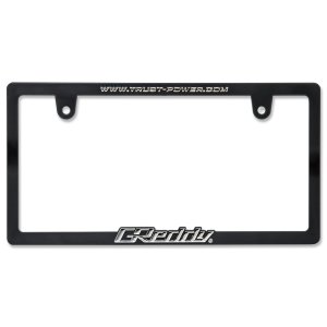 Photo: Raised TRUST GReddy Logo License Plate Frame (Chrome) JPN size