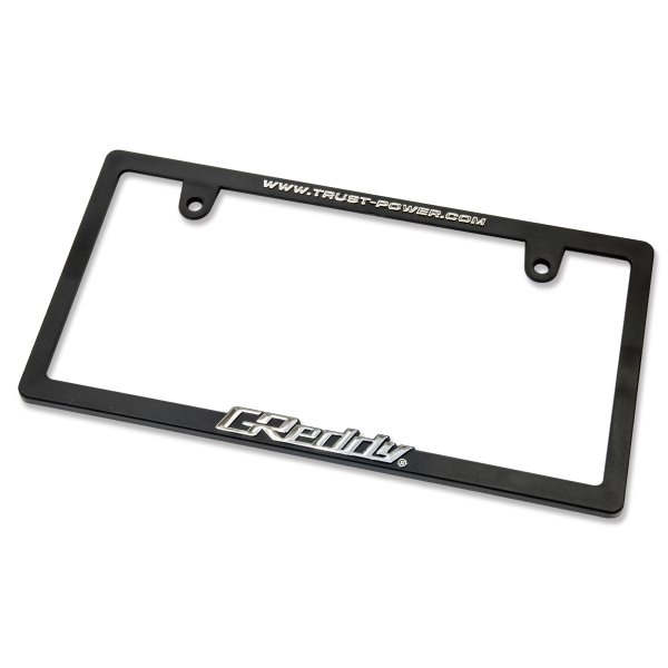 Photo2: Raised TRUST GReddy Logo License Plate Frame (Chrome) JPN size (2)