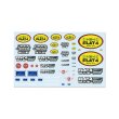 Photo1: 1/64 Diecast Car Decals FLAT 4 Assort (1)