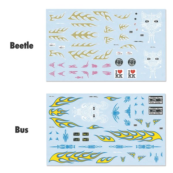 Photo1: 1/64 Diecast Car Decals M&K CUSTOM SIGNS Assort (1)