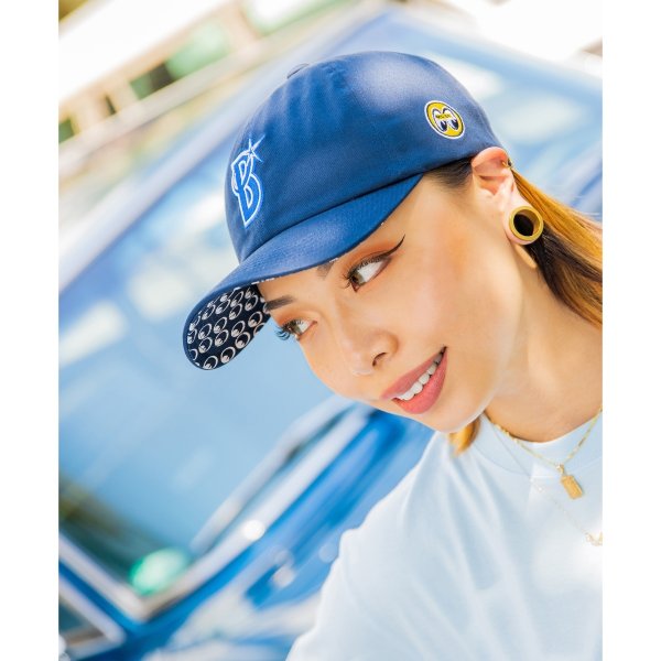 Photo1: YOKOHAMA DeNA BAYSTARS x MOONEYES 2025 Twill Cap (1)