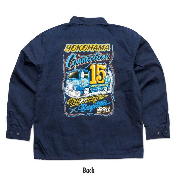 Photo5: YOKOHAMA DeNA BAYSTARS x MOONEYES 2026 Coach Jacket (5)