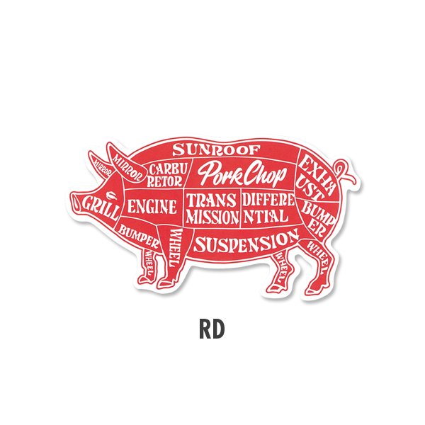 Photo4: PORKCHOP PORK Sticker (4)
