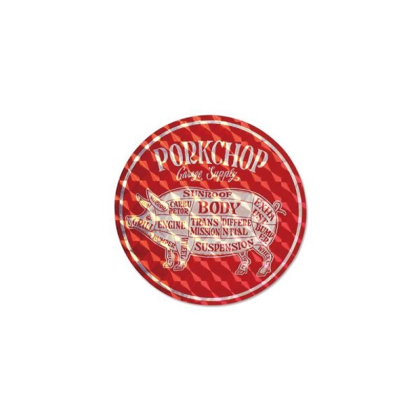 Photo3: PORKCHOP Hologram Circle Sticker (3)